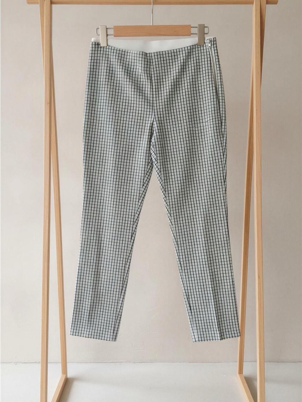 a new day Black & White Grid Straight Leg Pants